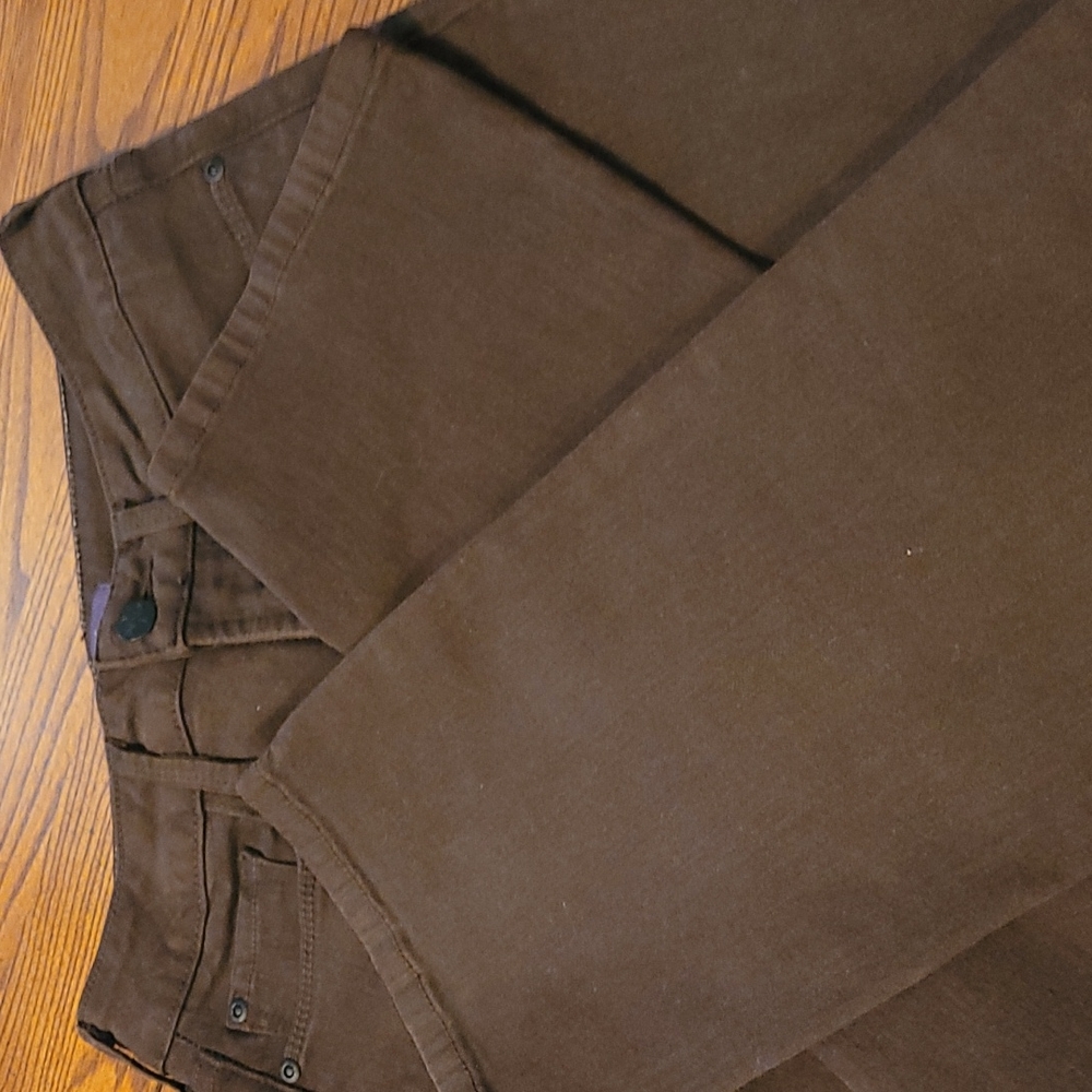 NYJD BROWN JEANS, SIZE 0, STRAIGHT LEG